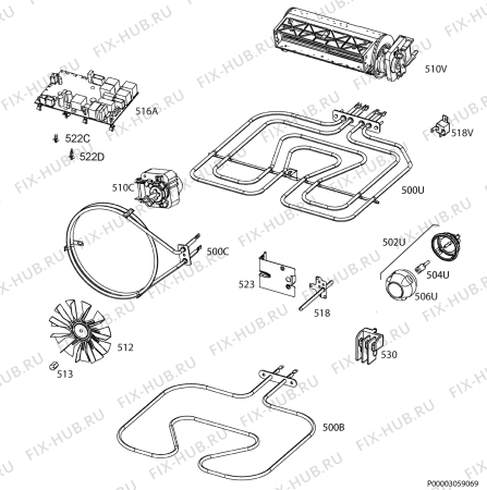 Взрыв-схема плиты (духовки) Ikea OV13 302-451-76 - Схема узла Electrical equipment